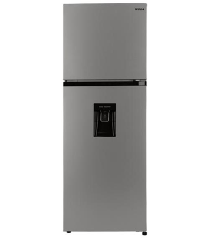 Refrigerador 11 pies cúbicos con despachador de agua en color dark grey