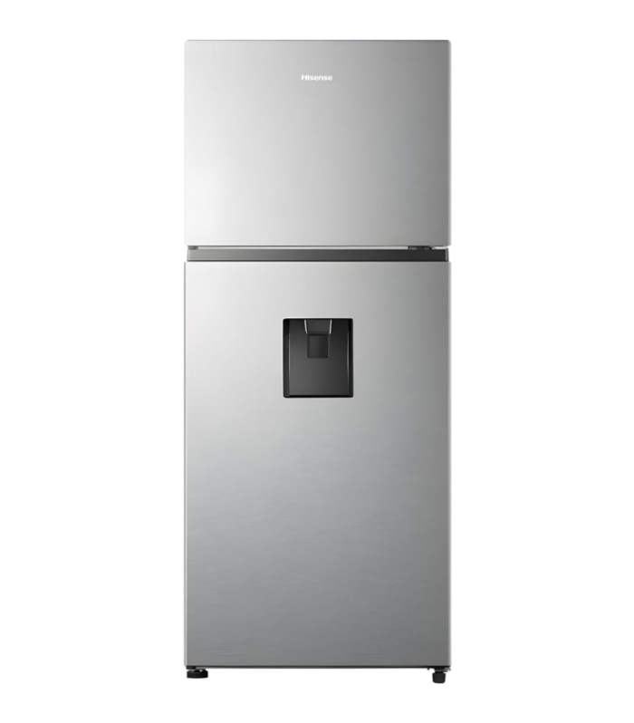 Refrigerador de 11 pies cúbicos con despachador en color silver.