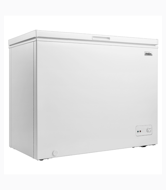 Congelador horizontal de 11 pies cúbicos en color blanco.