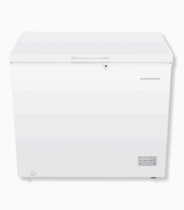 Congelador de 9 pies cúbicos en color blanco.