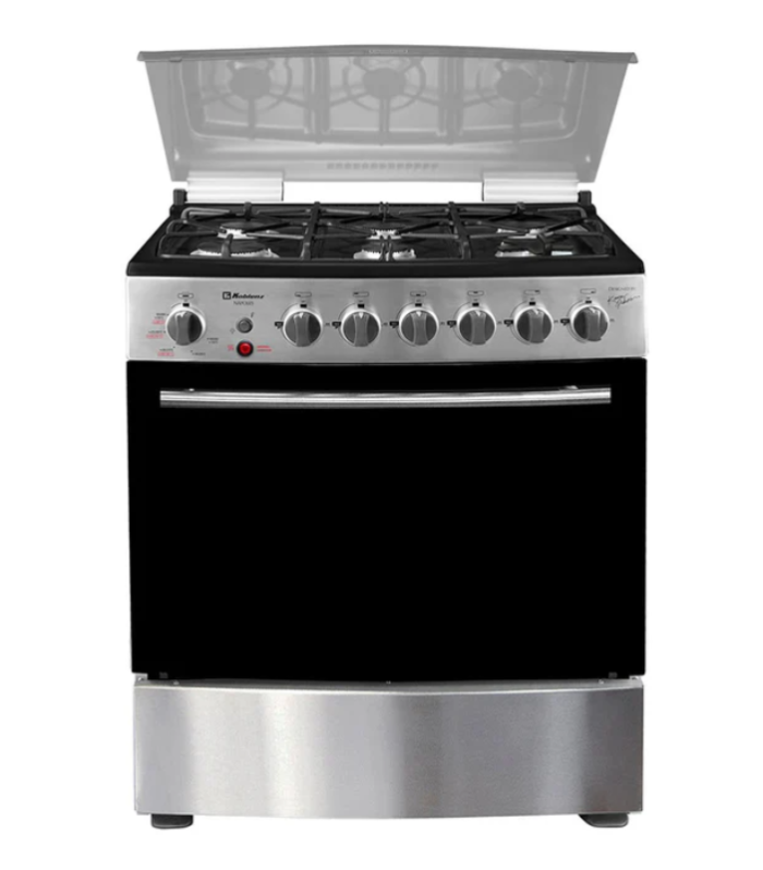 Estufa Nápoles de 30 pulgadas en color inox con capelo.