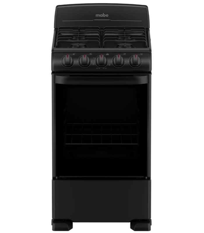 Estufa de 20 pulgadas en color negro.