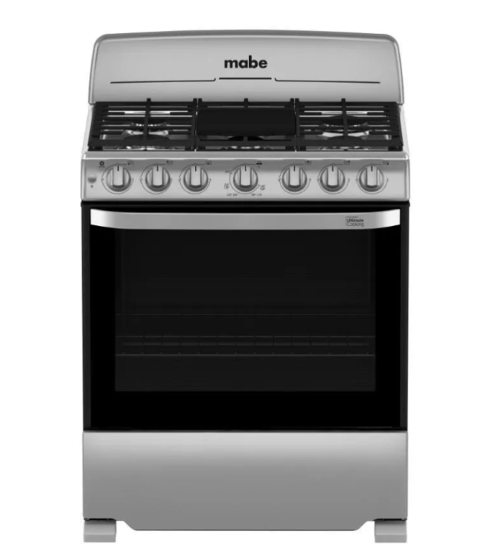 Estufa de 30 pulgadas en color plata.