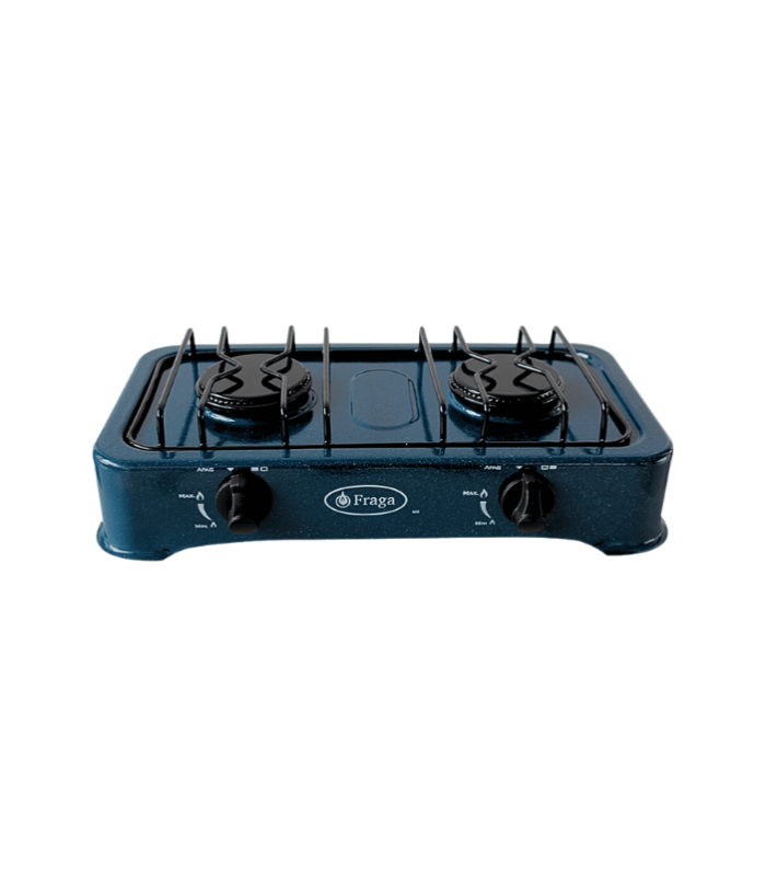 Parrilla de mesa de 2 quemadores.