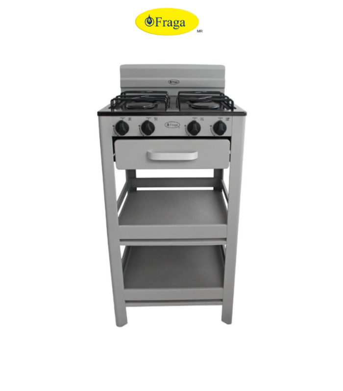 Parrilla de anaquel de 4 quemadores.