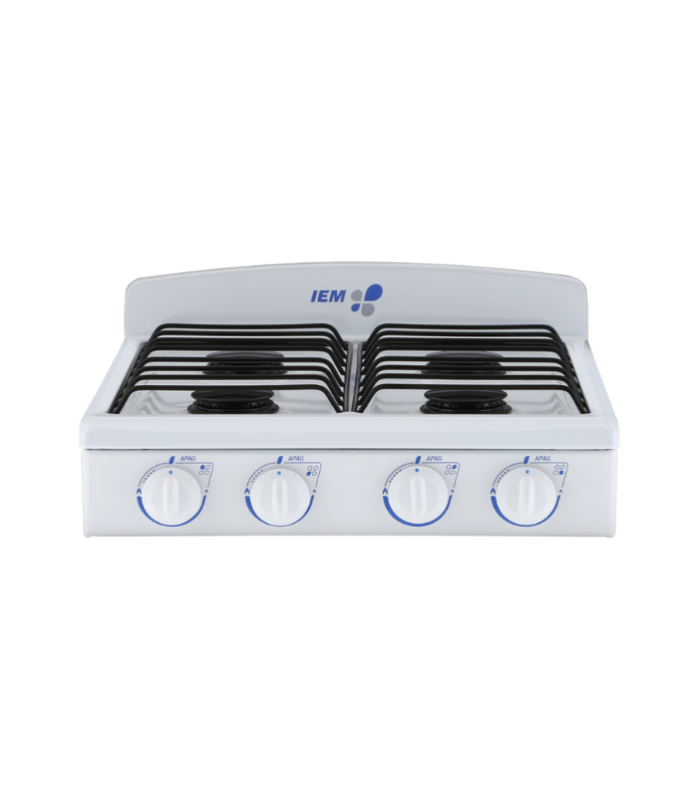 Parrilla de mesa en color blanco.