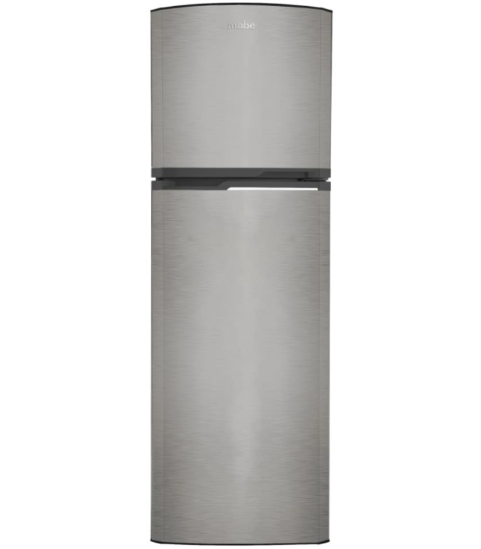 Refrigerador liso de 10 pies cúbicos en color inox mate.