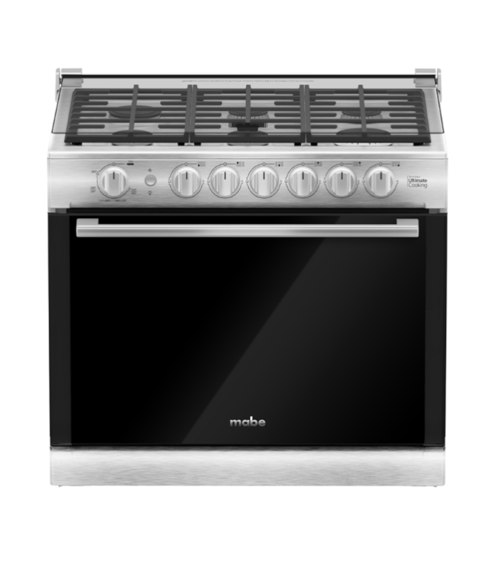 Estufa de 30 pulgadas en color inoxidable con capelo.