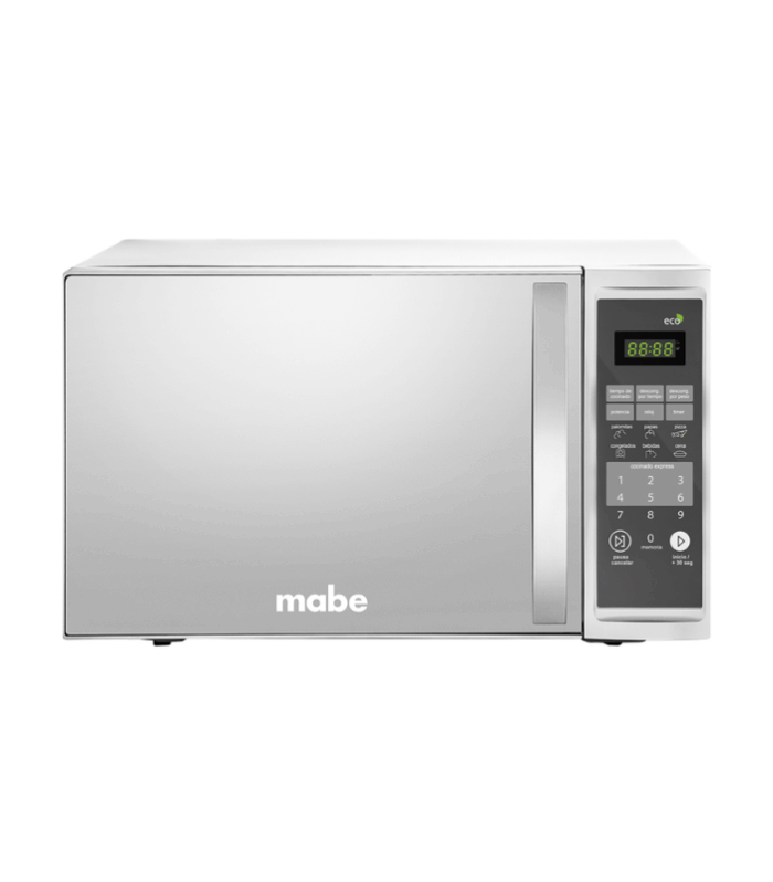 Microondas de 1.4 pies cúbicos en acabado espejo.