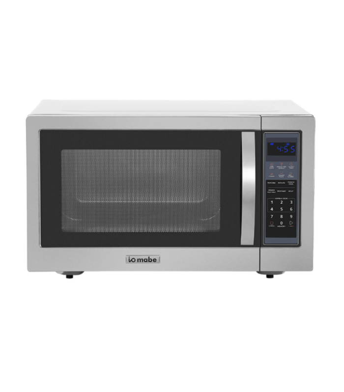 Microondas de 1.6 pies cúbicos en acabado inoxidable.