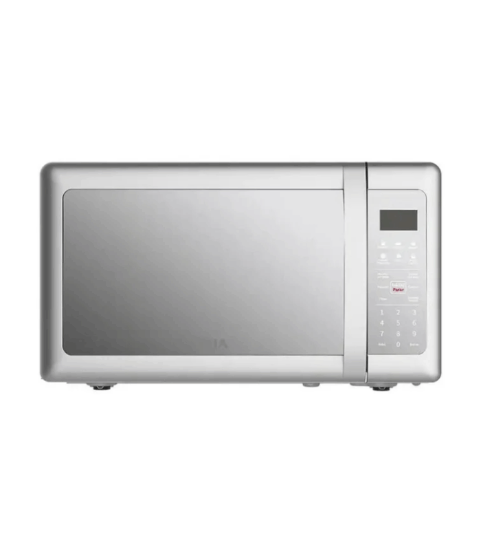 Microondas 0.7 pies cúbicos en acabado espejo.