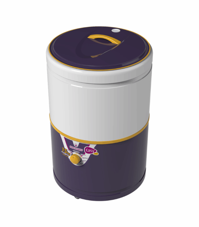 Lavadora redonda de 15 kg de capacidad.