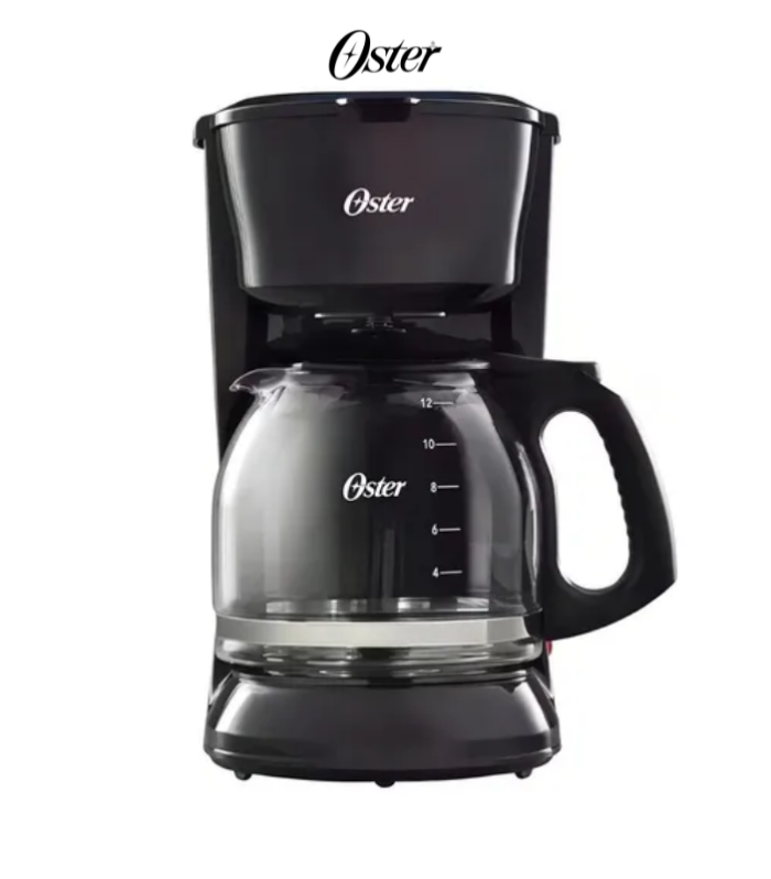 Cafetera para 12 tazas en color negro.