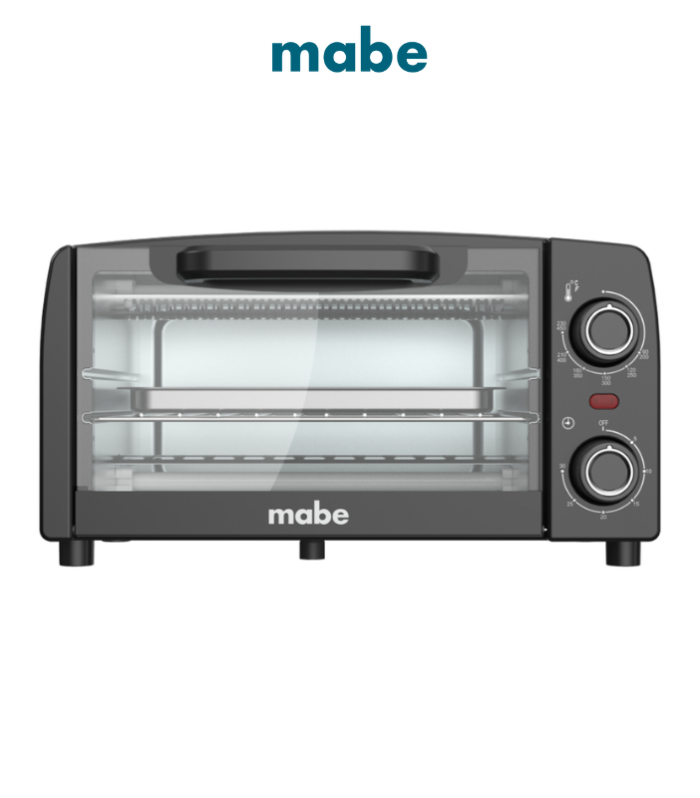 Horno tostador de 10 L en color negro.