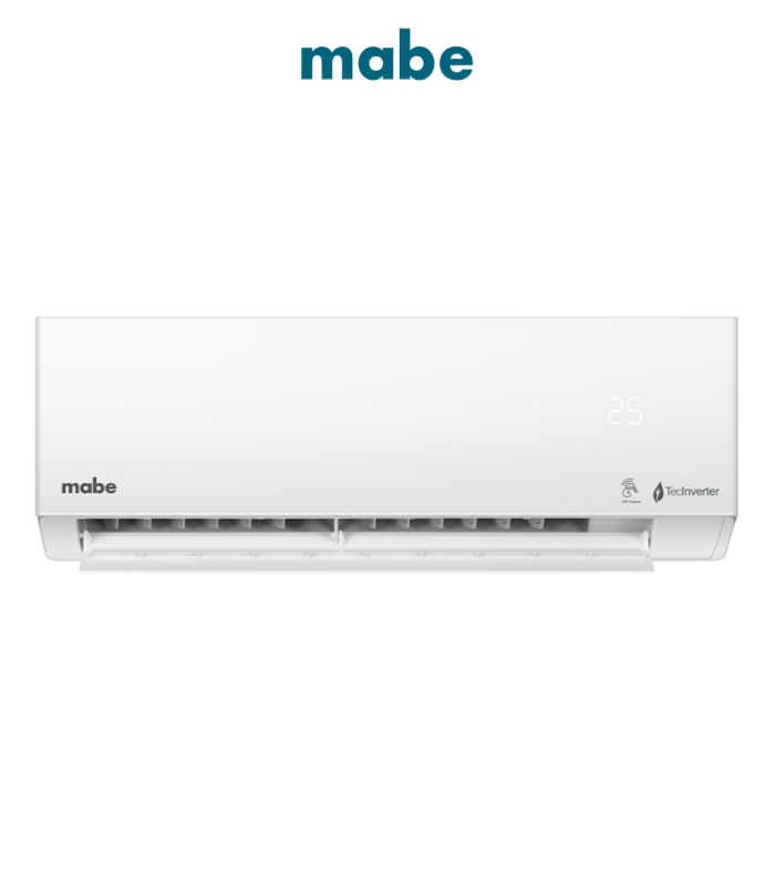 Aire acondicionado Inverter sólo frío 12K BTU’s 115 V 1 Ton. En color blanco.