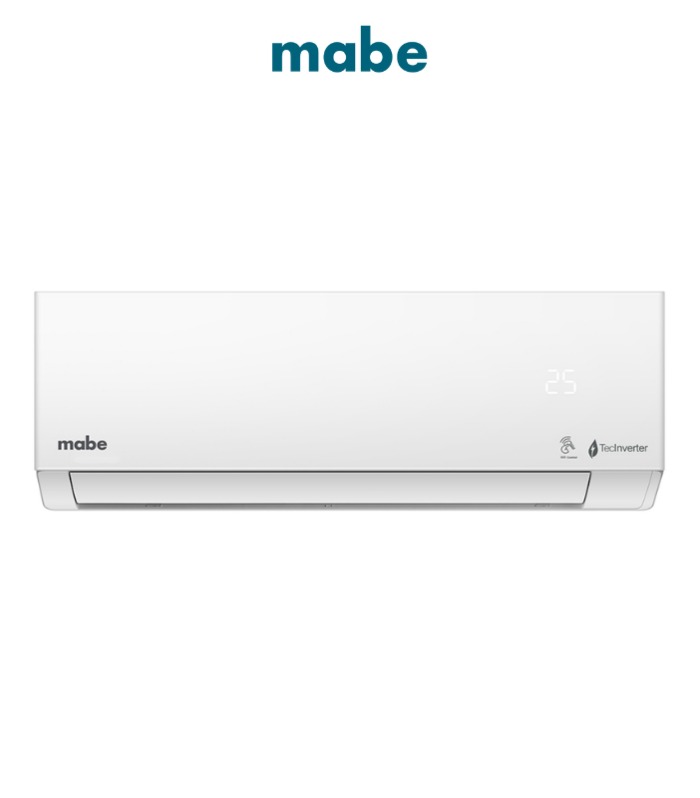 Aire acondicionado Mini Split Inverter frío-calor 18K BTU’s 220 V 1.5 Ton en color blanco.