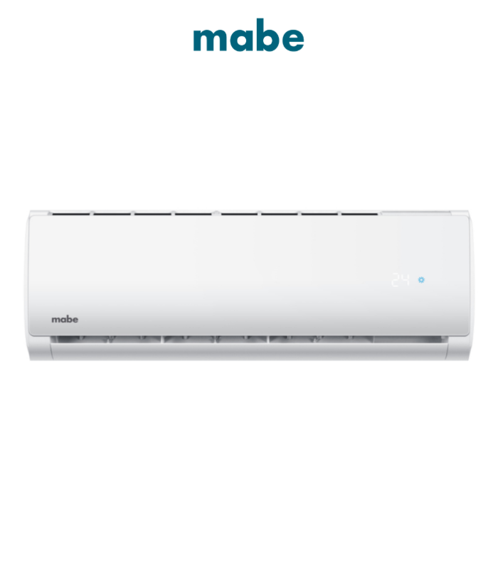 Aire acondicionado Mini Split tradicional sólo frío 12K BTU’s 115 V 1 Ton. En color blanco.