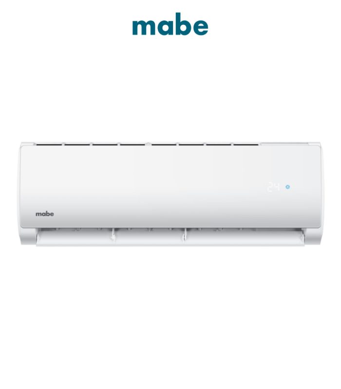 Aire acondicionado Mini Split tradicional de 12K BTU’s frío-calor 220 V 1 Ton en color blanco.