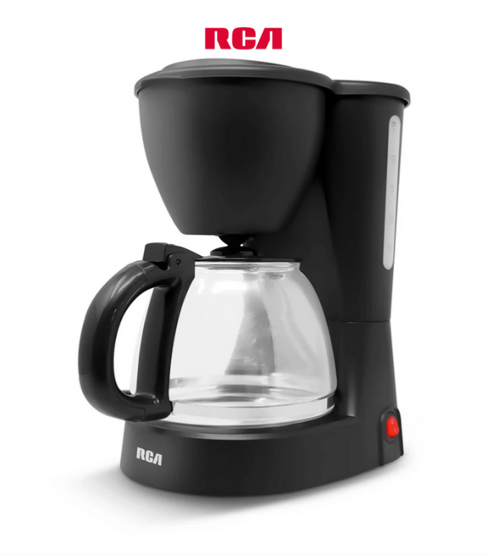 Cafetera para 12 tazas con jarra de cristal.