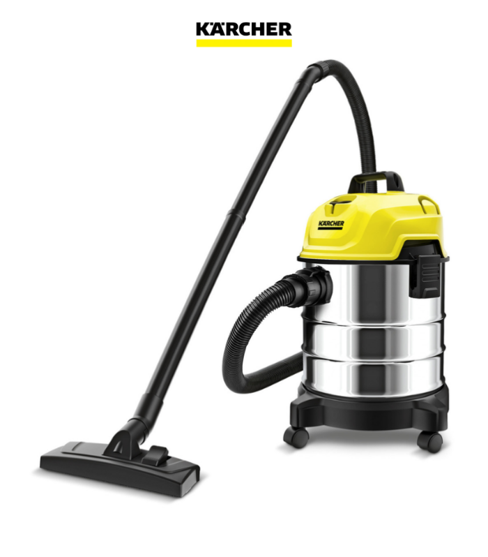 Aspiradora función seco-mojado con 180 w de potencia.