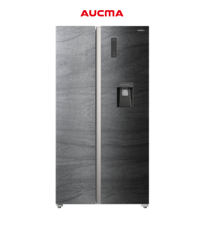 Refrigerador Side by Side de 22” en acabado The Rock Designe.