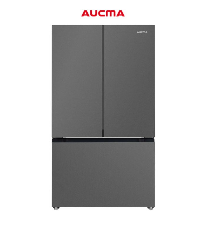Refrigerador de 21” estilo francés en color gris.