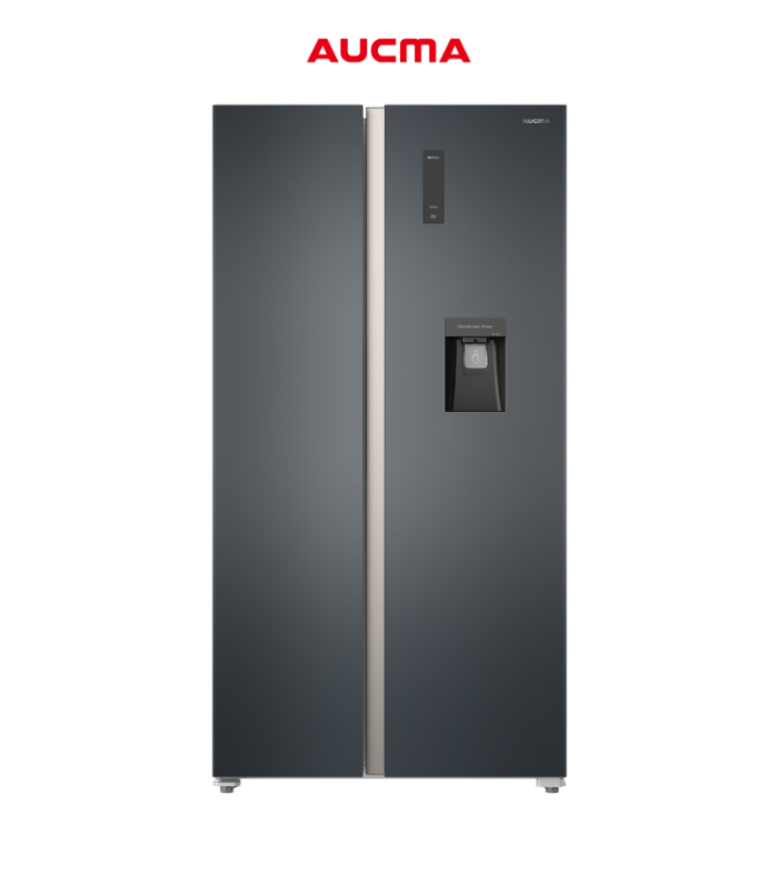 Refrigerador Side By Side de 22” en color smoke grey.
