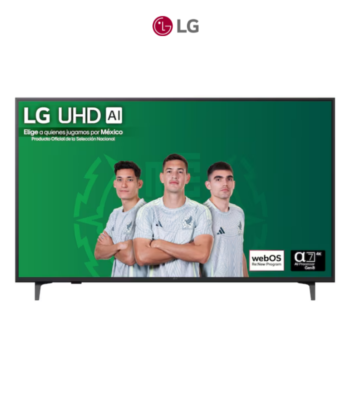 Pantalla de 86” Smart TV 4K UHD.