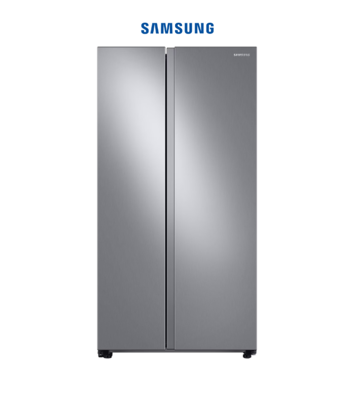 Refrigerador de 23” Side by Side en color plata.