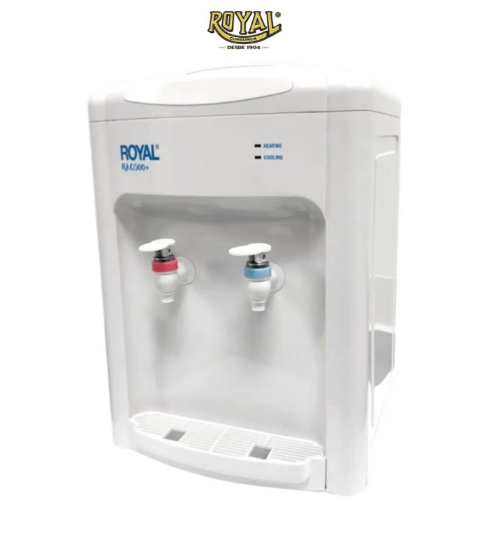Despachador de agua de mesa con carga superior en color blanco