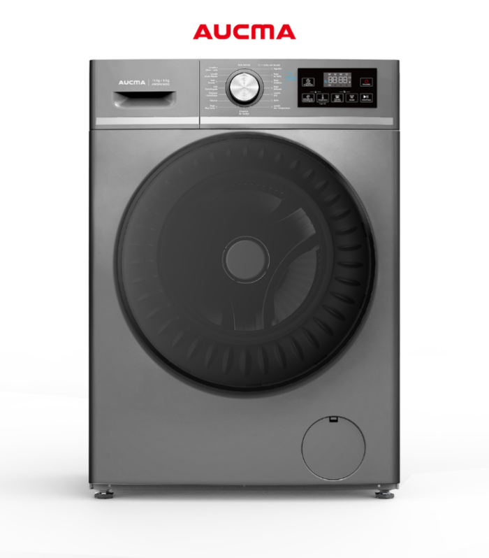 Lavasecadora de 15 kg automática en color gray silver.