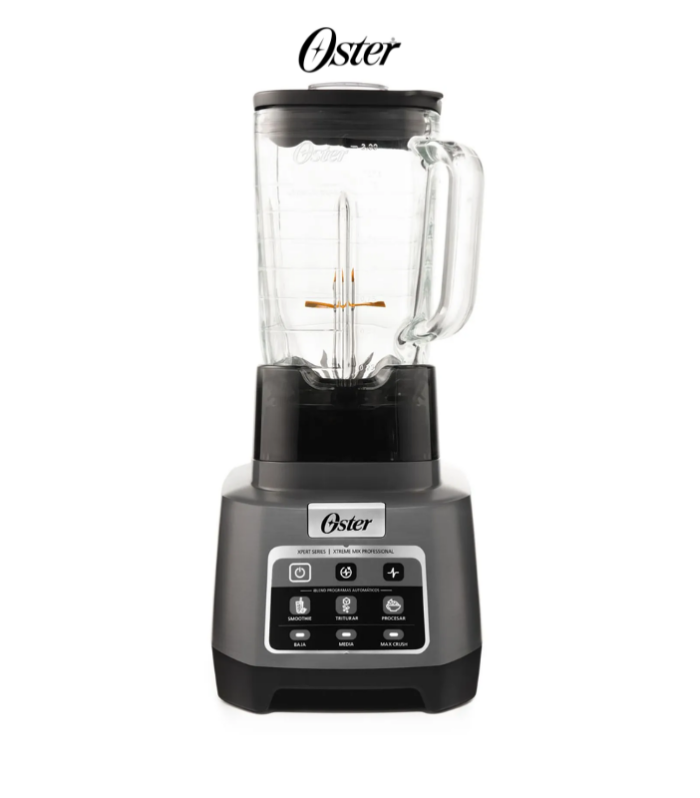 Licuadora reversible Profesional XTREME con vaso de vidrio y 3 programas automáticos.