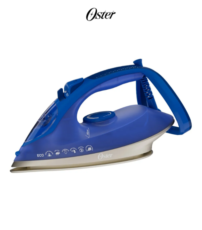 Plancha de vapor aeroglide max en color azul.